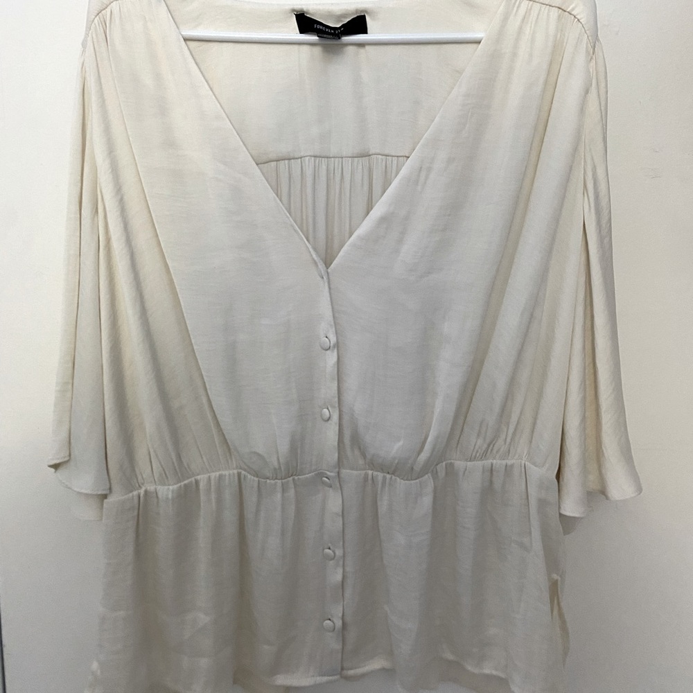 Silk nude blouse
